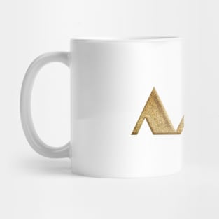 Yamagata Prefecture Symbol in Gold Faux Mug